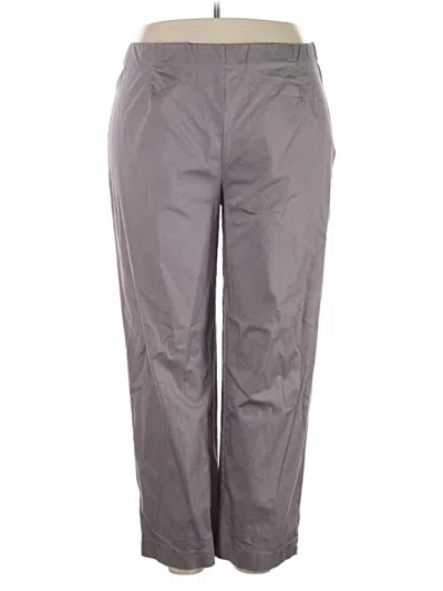 Pre-owned Susan Graver Casual Pants In Gray