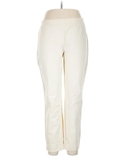 Pre-owned Susan Graver Casual Pants In Ivory