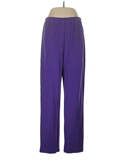Pre-owned Susan Graver Casual Pants In Purple