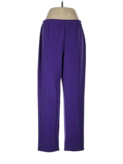 Pre-owned Susan Graver Casual Pants In Purple