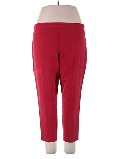 Pre-owned Susan Graver Casual Pants In Red