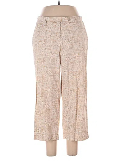 Pre-owned Susan Graver Casual Pants In Tan