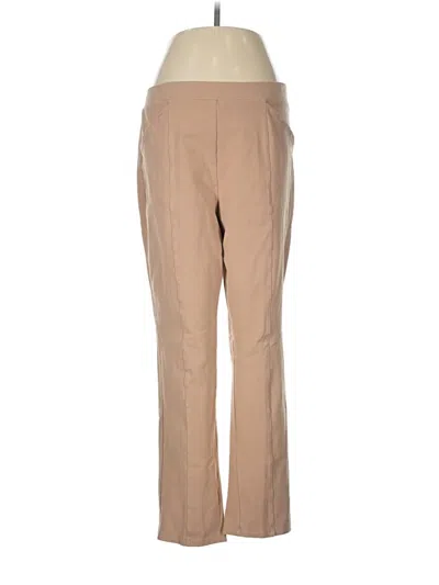 Pre-owned Susan Graver Casual Pants In Tan