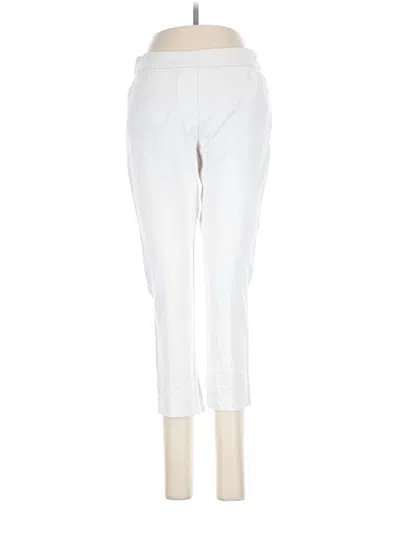 Pre-owned Susan Graver Casual Pants In White