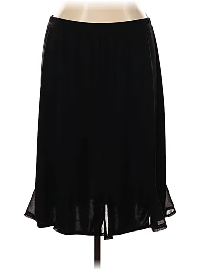 Pre-owned Susan Graver Casual Skirt In Black