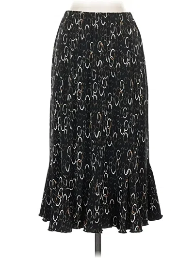 Pre-owned Susan Graver Casual Skirt In Black