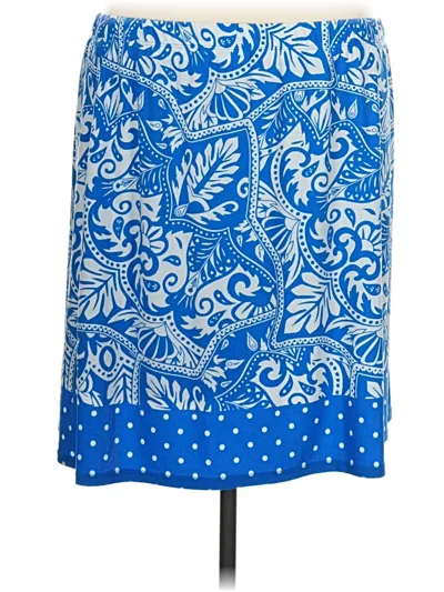 Pre-owned Susan Graver Casual Skirt In Blue