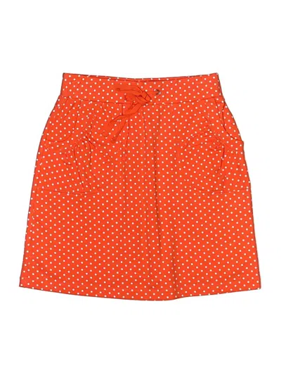 Pre-owned Susan Graver Casual Skirt In Orange