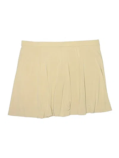 Pre-owned Susan Graver Casual Skirt In Yellow