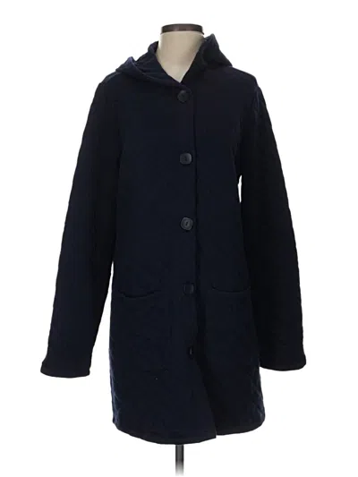 Pre-owned Susan Graver Coat In Blue