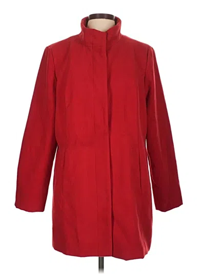 Pre-owned Susan Graver Coat In Red