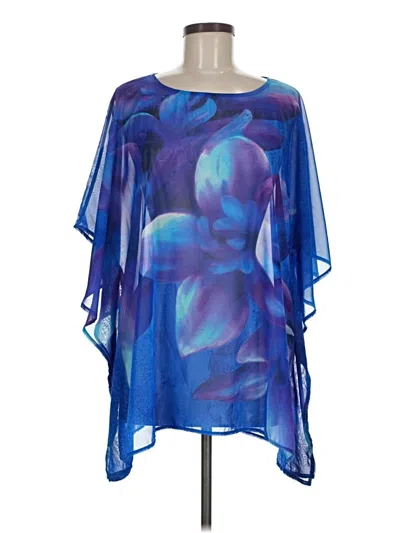 Pre-owned Susan Graver Cocktail Dress In Blue