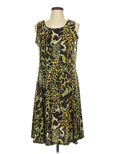 Pre-owned Susan Graver Cocktail Dress In Green
