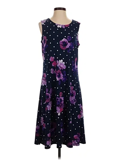 Pre-owned Susan Graver Cocktail Dress In Purple