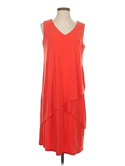 Pre-owned Susan Graver Cocktail Dress In Red