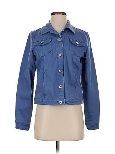 Pre-owned Susan Graver Denim Jacket In Blue