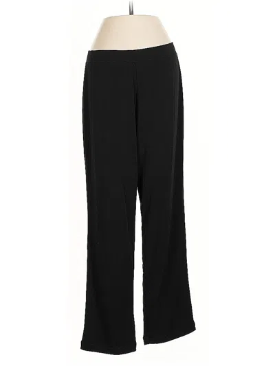 Pre-owned Susan Graver Dress Pants In Black