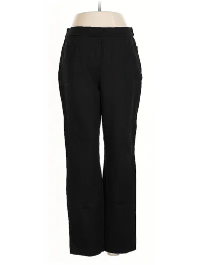 Pre-owned Susan Graver Dress Pants In Black