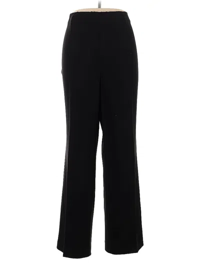 Pre-owned Susan Graver Dress Pants In Black