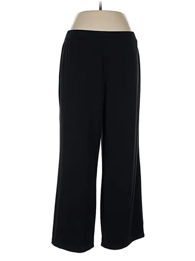 Pre-owned Susan Graver Dress Pants In Black