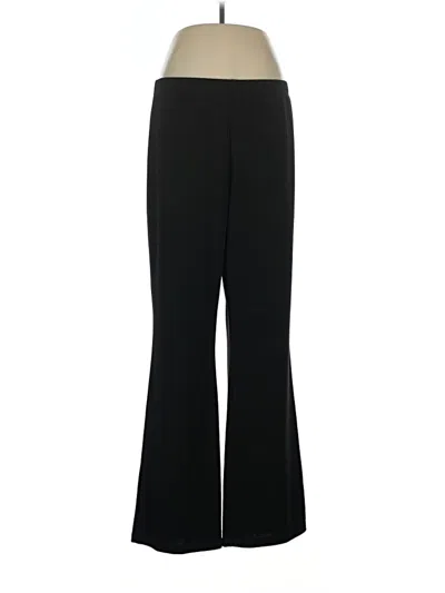 Pre-owned Susan Graver Dress Pants In Black