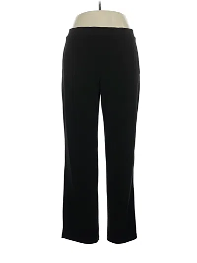 Pre-owned Susan Graver Dress Pants In Black