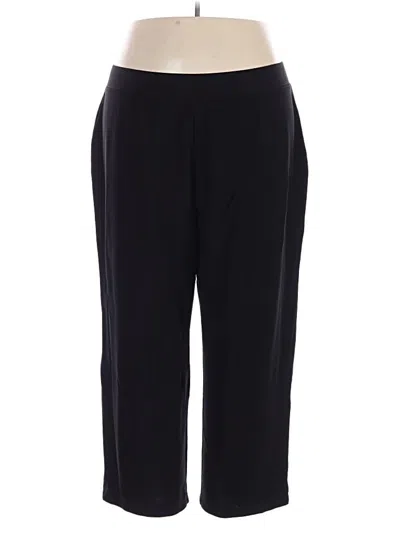 Pre-owned Susan Graver Dress Pants In Black