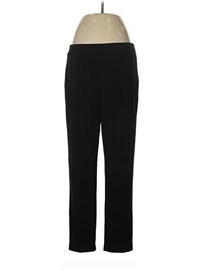 Pre-owned Susan Graver Dress Pants In Black