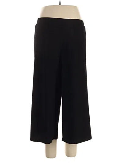 Pre-owned Susan Graver Dress Pants In Black