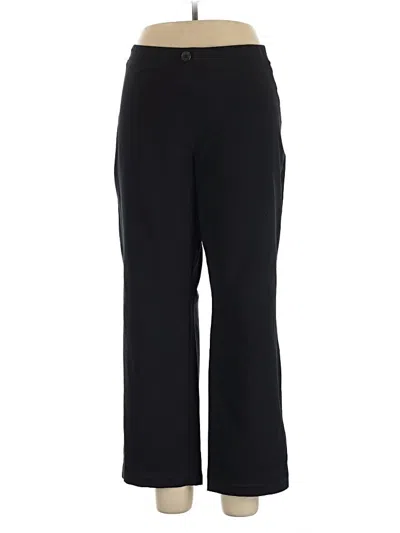 Pre-owned Susan Graver Dress Pants In Black