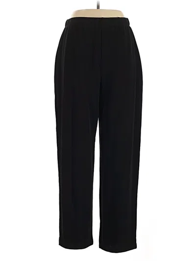 Pre-owned Susan Graver Dress Pants In Black