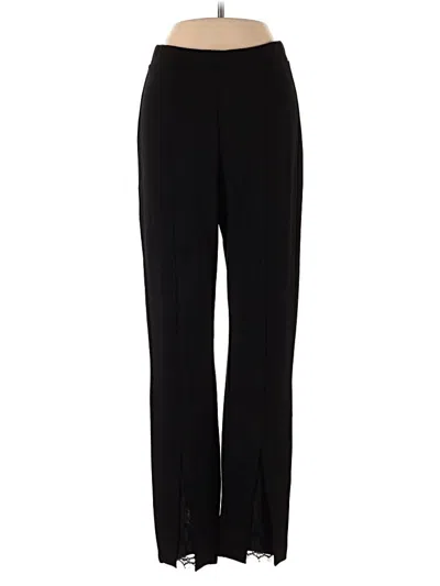 Pre-owned Susan Graver Dress Pants In Black