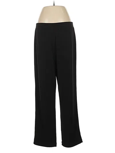 Pre-owned Susan Graver Dress Pants In Black