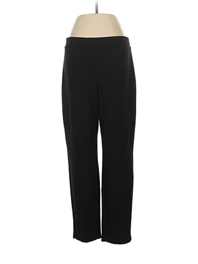 Pre-owned Susan Graver Dress Pants In Black