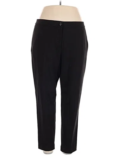 Pre-owned Susan Graver Dress Pants In Black