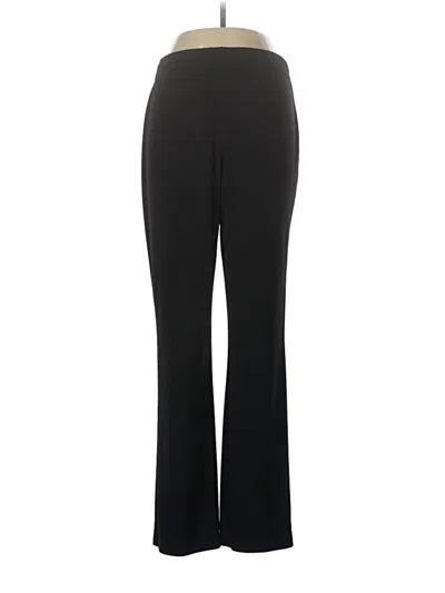 Pre-owned Susan Graver Dress Pants In Black