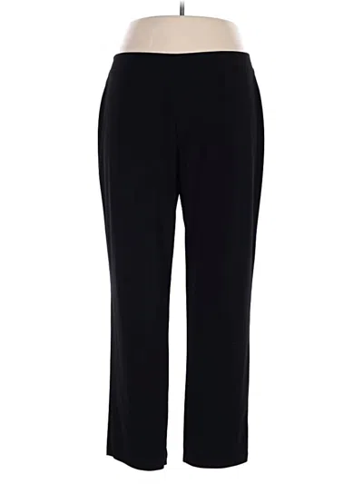 Pre-owned Susan Graver Dress Pants In Black
