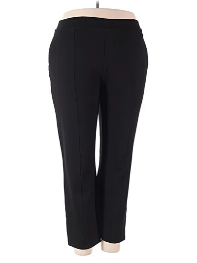 Pre-owned Susan Graver Dress Pants In Black
