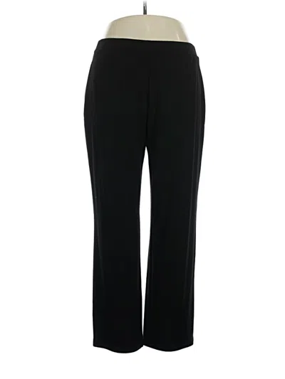 Pre-owned Susan Graver Dress Pants In Black