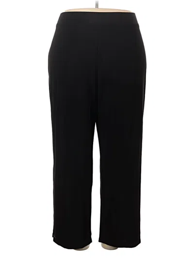 Pre-owned Susan Graver Dress Pants In Black