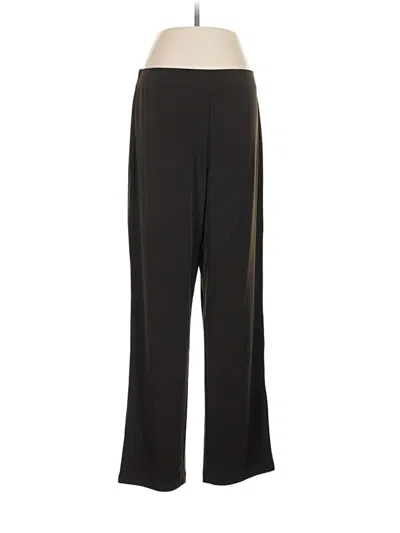 Pre-owned Susan Graver Dress Pants In Black