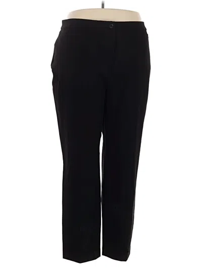 Pre-owned Susan Graver Dress Pants In Black