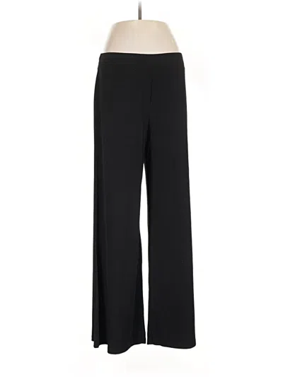 Pre-owned Susan Graver Dress Pants In Black