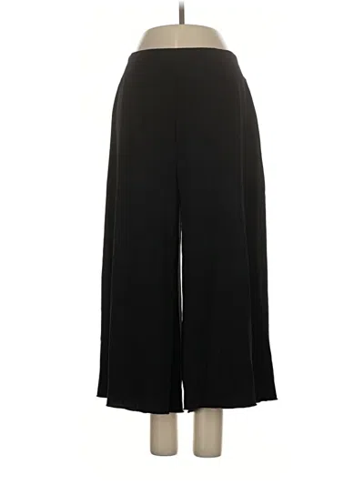 Pre-owned Susan Graver Dress Pants In Black