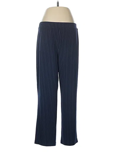 Pre-owned Susan Graver Dress Pants In Blue