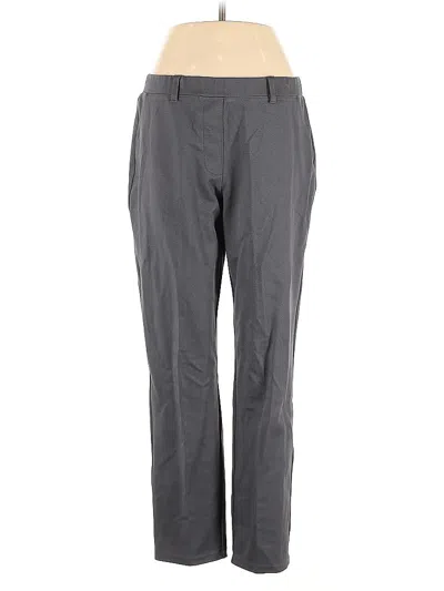 Pre-owned Susan Graver Dress Pants In Gray