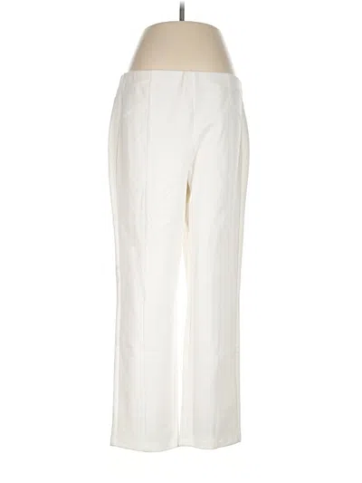 Pre-owned Susan Graver Dress Pants In Ivory