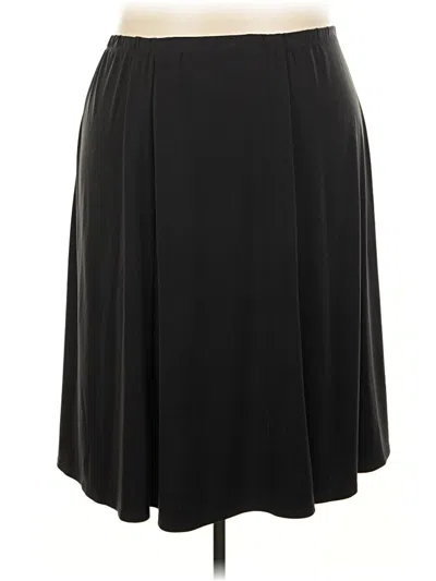 Pre-owned Susan Graver Formal Skirt In Black
