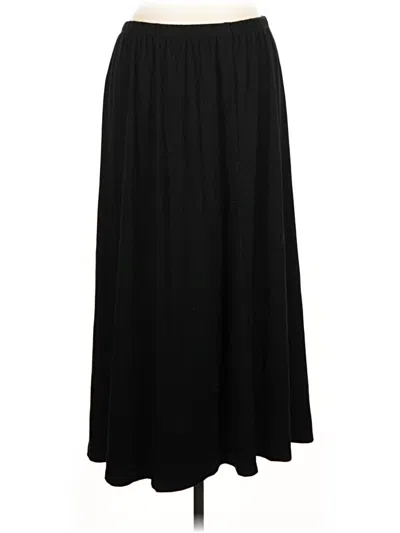 Pre-owned Susan Graver Formal Skirt In Black