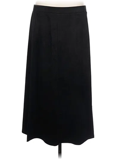 Pre-owned Susan Graver Formal Skirt In Black